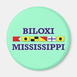 Biloxi Nautical Flags Magnet Magneet