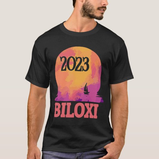 Biloxi Vacation 2023 Family Trip Souvenir T-shirt (Voorkant)