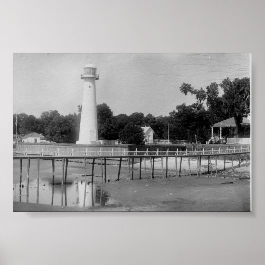 Biloxi vuurtoren poster (Voorkant)