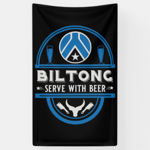 Biltong en bier spandoek