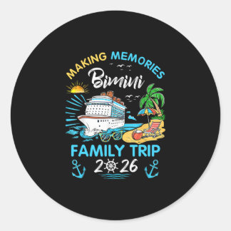 Bimini Familiereis 2026 Onvergetelijke Vakantie Ronde Sticker