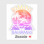 Bimini Sticker Bimini Vacation Beach Cruise (Feuille)