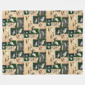 Bin Chicken Chronicles: een Ibis fotocollage Fleece Deken (Voorkant (Horizontaal))