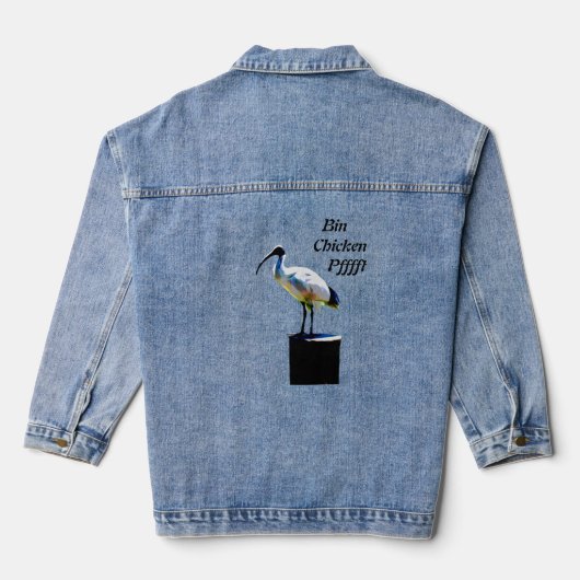 Bin Chicken Pfft, Denim Jas Denim Jacket (Achterkant)
