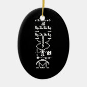 Binair Bericht van 1974 Keramisch Ornament (Voorkant)