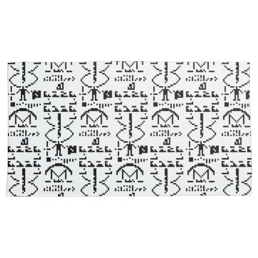 Binair Bericht van 1974 Kussensloop (Voorkant-Rechts)