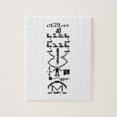 Binair Bericht van 1974 Legpuzzel (Verticaal)