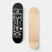 Binair Bericht van 1974 Skateboard (Voorkant)