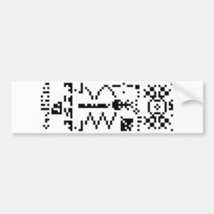 Binair berichtenantwoord van Arecibo Bumpersticker