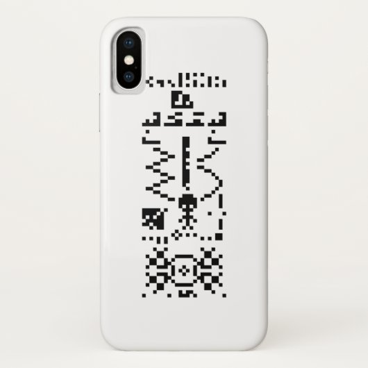 Binair berichtenantwoord van Arecibo Case-Mate iPhone Case (Achterkant)