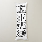 Binair berichtenantwoord van Arecibo Lichaamskussen (Achterkant (Verticaal))