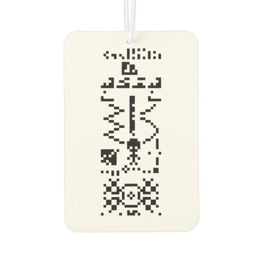 Binair berichtenantwoord van Arecibo Luchtverfrisser (Achterkant)