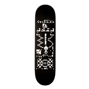 Binair berichtenantwoord van Arecibo Skateboard