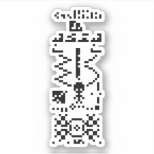 Binair berichtenantwoord van Arecibo Sticker
