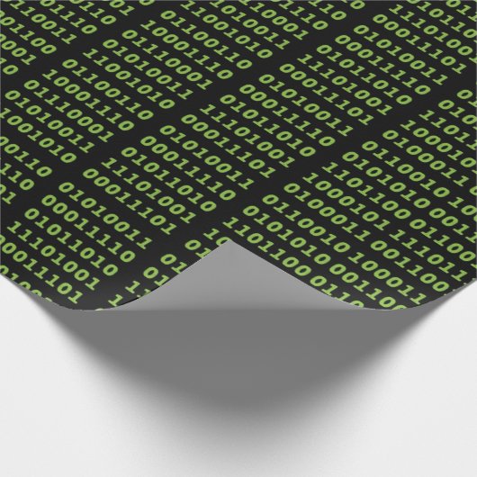 Binair codepatroon cadeaupapier (Hoek)