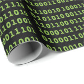 Binair codepatroon cadeaupapier (Rol Hoek)