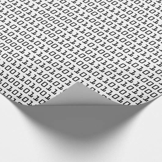 Binair codepatroon voor computer opheffen en koele cadeaupapier (Hoek)