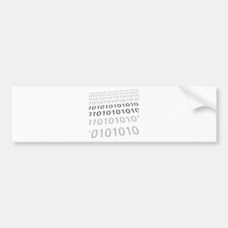 Binair getal 01 zwart-wit - GeekShirts Bumpersticker