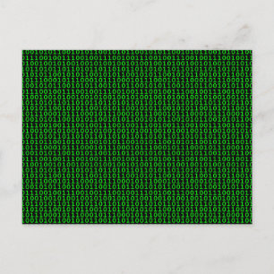 Binair Groen Briefkaart