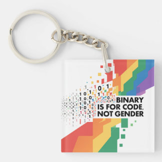 Binair is voor code, niet voor geslacht. sleutelhanger