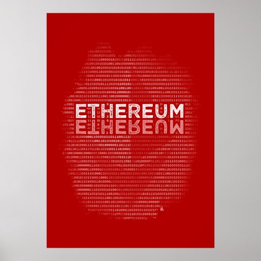 Binair Poster Ethereum (Voorkant)