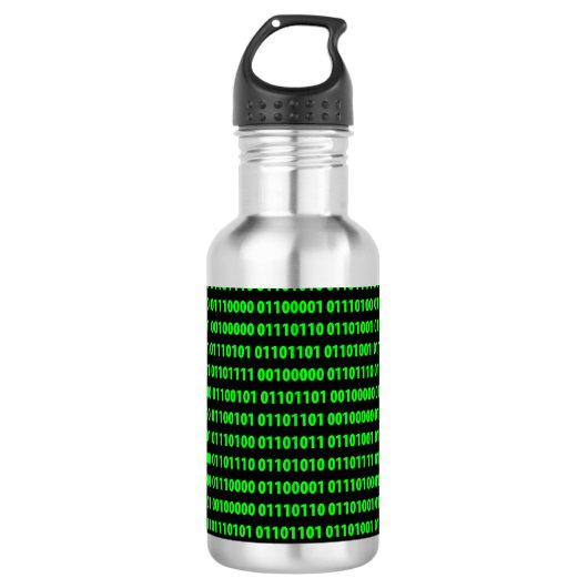 Binair Waterfles (Voorkant)
