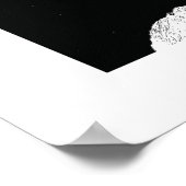 Binair zwart-wit, Fuerteventura Poster (Hoek)