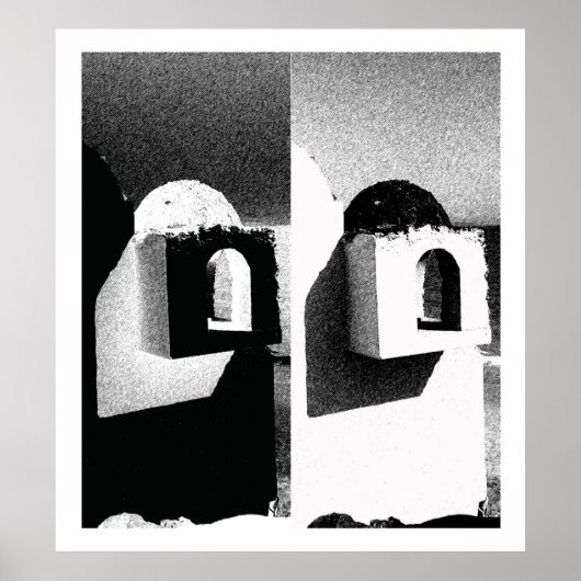 Binair zwart-wit, Fuerteventura Poster (Voorkant)