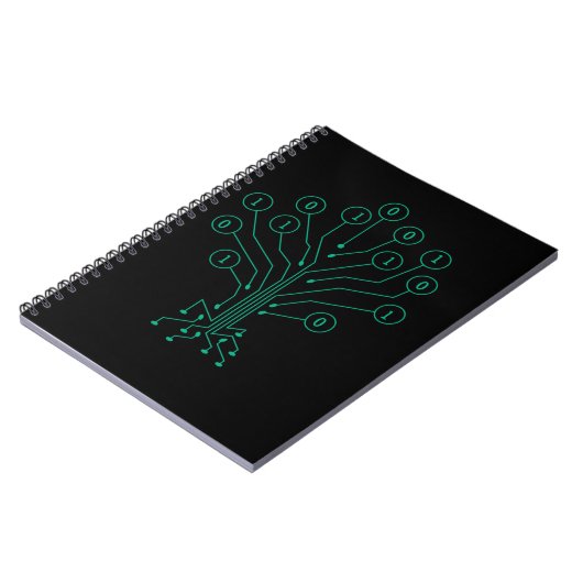 Binaire Boom Codering Computer Science Programming Notitieboek (Linkerzijde)