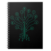 Binaire Boom Codering Computer Science Programming Notitieboek (Voorkant)
