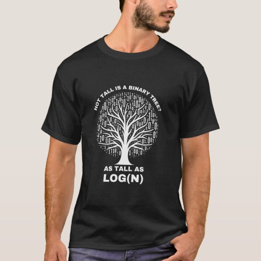 Binaire Boom Joke Grappige Computer Programmering T-shirt (Voorkant)