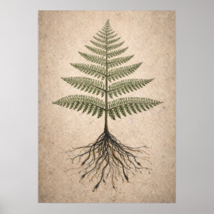 Binaire Botanica - Codeer- en Natuur Abstracte Kun Poster