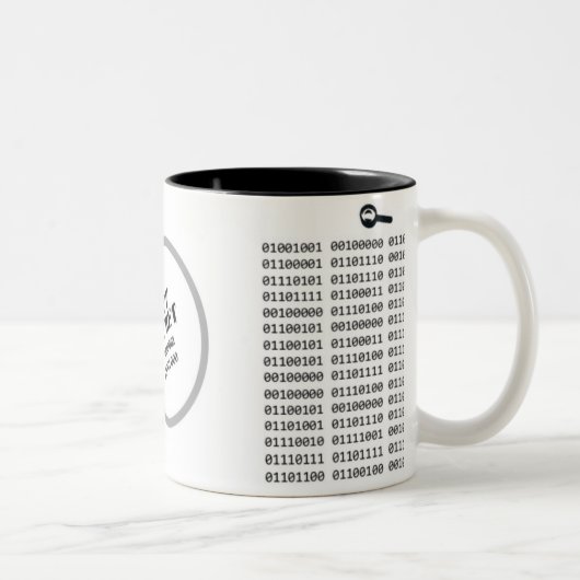 Binaire code AH2009 van de Master Computer Program Tweekleurige Koffiemok (Rechts)