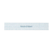 Binaire Code Blauwe Geek Uitnodigingen Wikkel (Vlak)