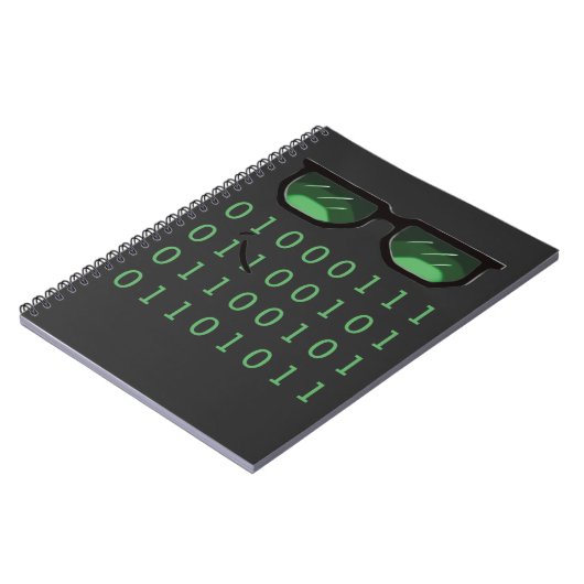 Binaire code Codering geek Notitieboek (Linkerzijde)