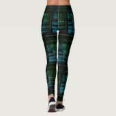 Binaire Code Futuristische Leggings – Tech ontmoet (Achterkant)