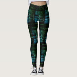 Binaire Code Futuristische Leggings – Tech ontmoet