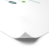 Binaire code geometrisch patroon voor programmeurs poster (Hoek)