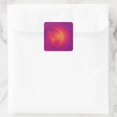 Binaire Code Hi-Tech Abstract Design Vierkante Sticker (Tas)