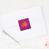 Binaire Code Hi-Tech Abstract Design Vierkante Sticker (Envelop)