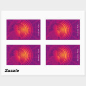 Binaire Code Hi-Tech Abstract Ontwerp Dank u Rechthoekige Sticker (Vel)