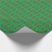 Binaire Code kerstcomputer Cadeaupapier (Hoek)