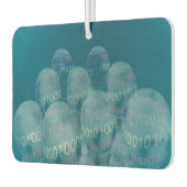 binaire code , man en digitale communicatie . luchtverfrisser (Links)