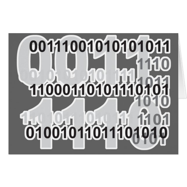 binaire code ontwerp (Voorkant Horizontaal)