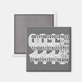 binaire code ontwerp magneet (Voorkant / Achterkant)