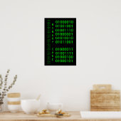 Binaire code poster (Keuken)
