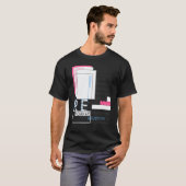 Binaire Code Retro Computer Freak Programmeur Nerd T-shirt (Voorkant volledig)
