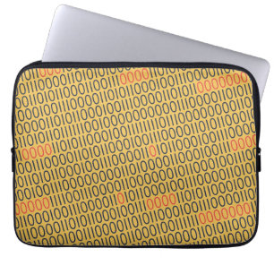 BINAIRE CODE rode hooglichten op elke kleur Laptop Sleeve