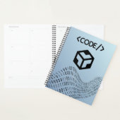 Binaire code Spiraal Planner - Modern ontwerp (Display)