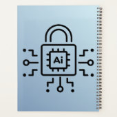Binaire code Spiraal Planner - Modern ontwerp (Achterkant)